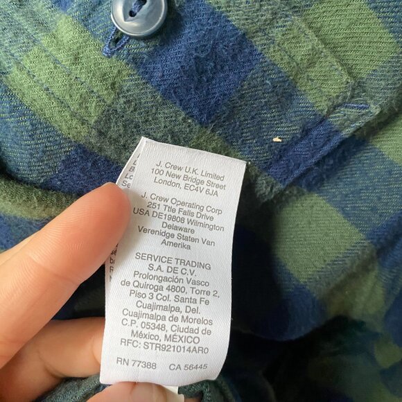 J.Crew Flannel Button-Up Collar Shirt - Size Medium (Men's) - Picture 11 of 15